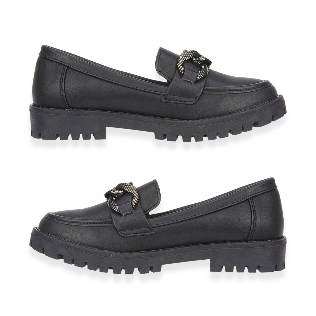 Adeline Ladies' Trendy Loafers With Padded Insole (Size 5) - Black V32522267 0