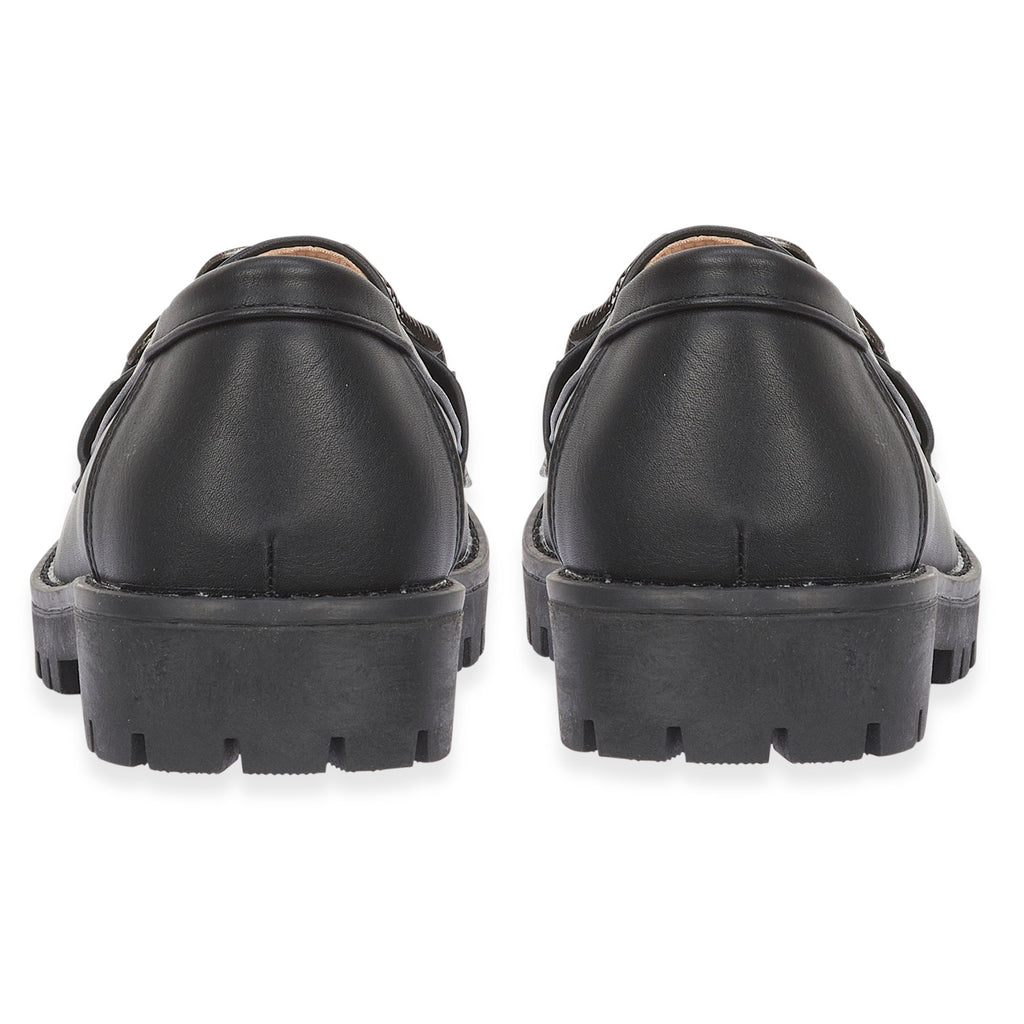 Adeline Ladies' Trendy Loafers With Padded Insole (Size 5) - Black_8259316_2