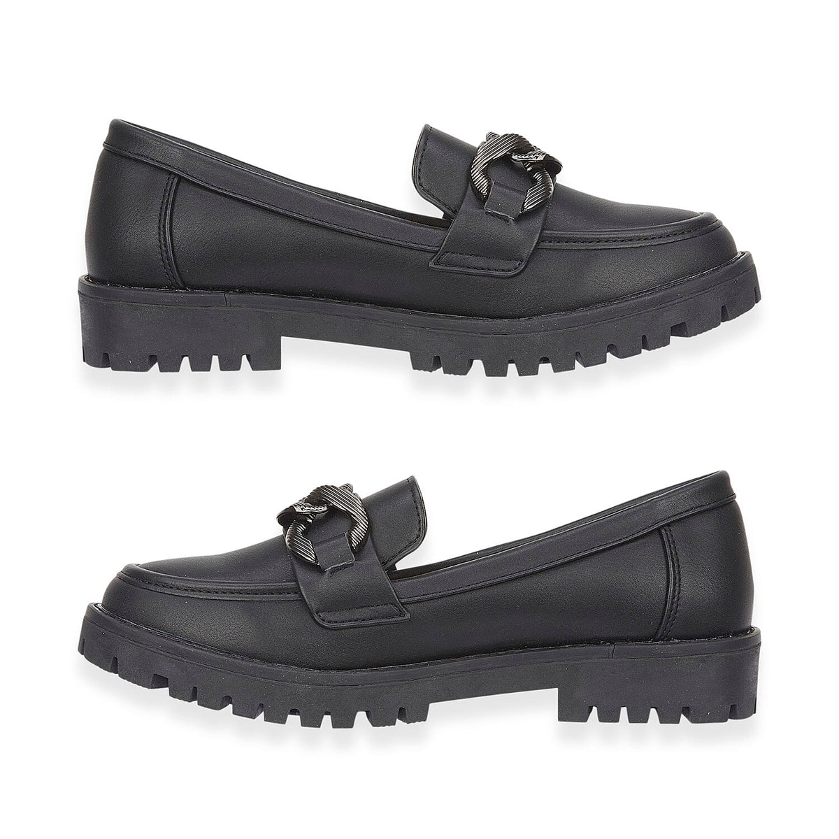 Adeline Ladies' Trendy Loafers With Padded Insole (Size 6) - Black V32522391 0