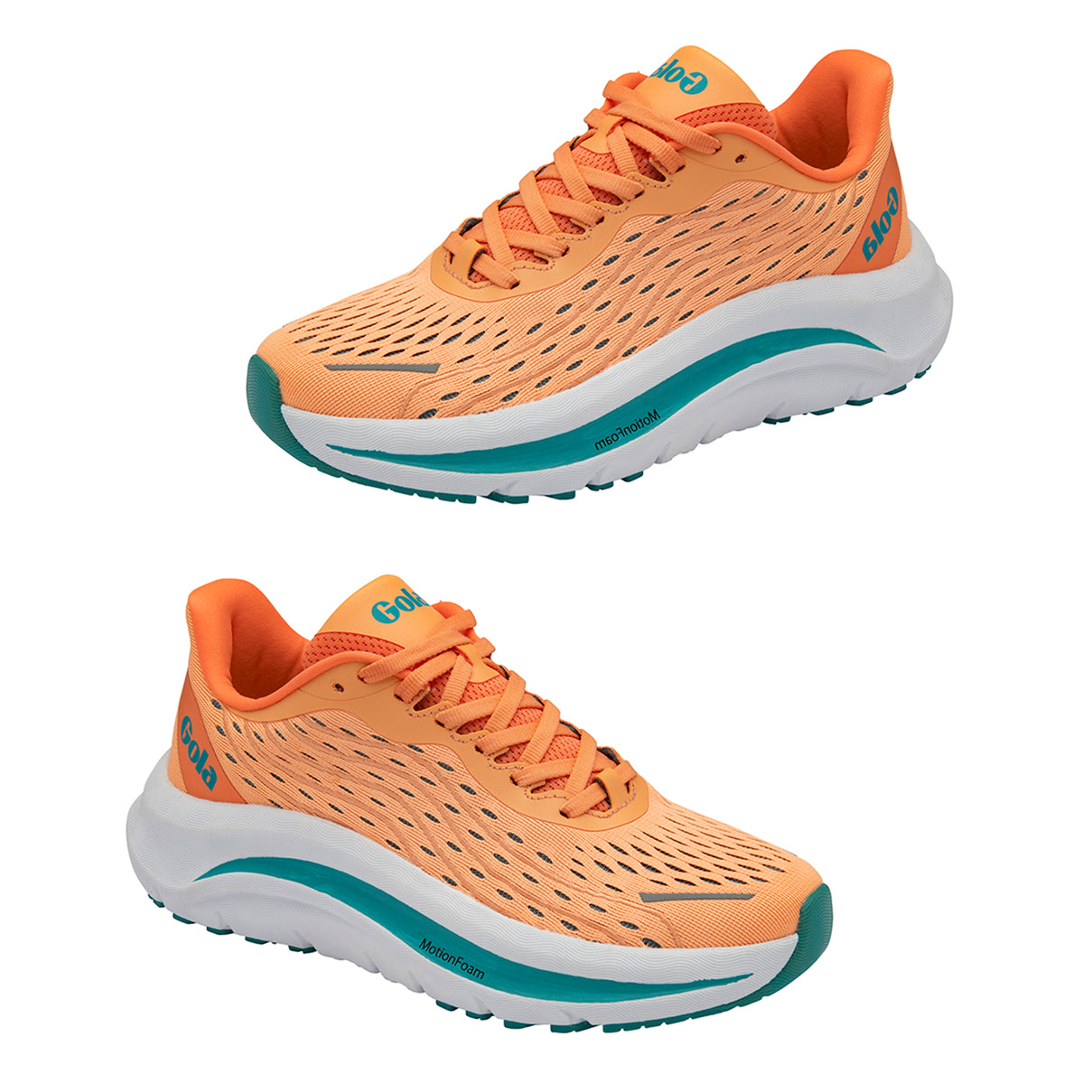 Gola Performance Alzir Speed Running Trainers (Size 4) - Coral V32514271 0