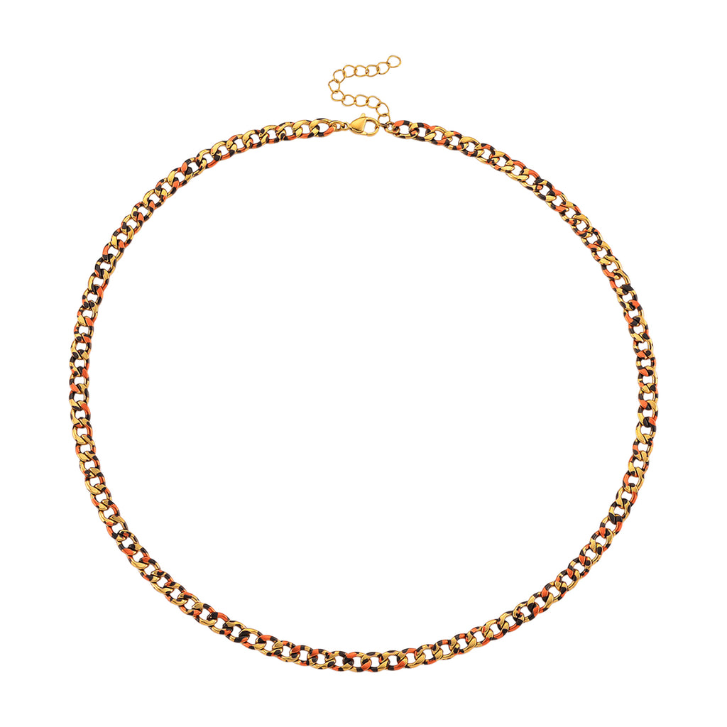 Designer Inspired - Leopard Print Necklace (Size 20)_8259835_3