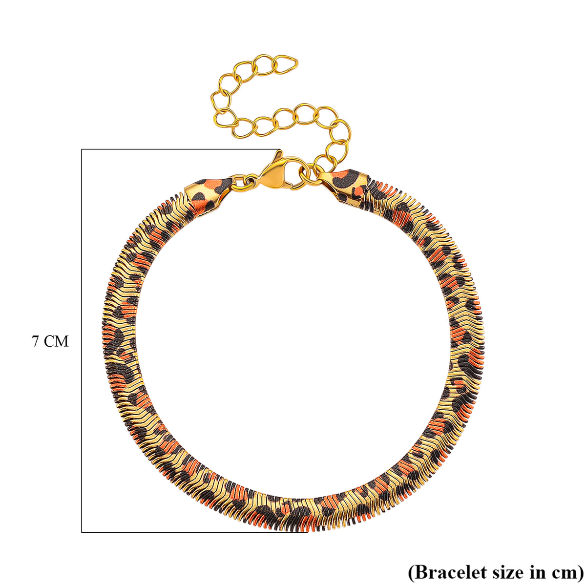 Designer Inspired- Leopard Print Bracelet (Size 7.5) V32532591 5