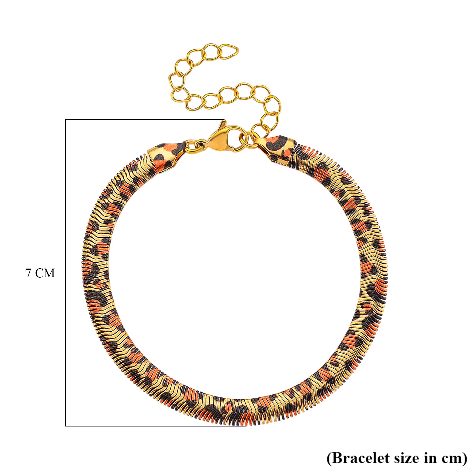 Designer Inspired- Leopard Print Bracelet (Size 7.5) V32532591 5