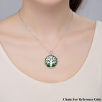 Bali Legacy Green Jade Sterling Silver Tree Of Life Pendant  39.14 Ct, Silver Wt. 4.67 Gms._8261415_2