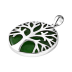Bali Legacy Green Jade Sterling Silver Tree Of Life Pendant  39.14 Ct, Silver Wt. 4.67 Gms._8261415_3
