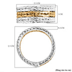 D'Joy Royal Bali Collection Sterling Silver Ring in Two Tone Plated, Silver Wt. 6.90 Gms._8261727_5