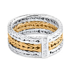 D'Joy Royal Bali Collection Sterling Silver Ring in Two Tone Plated, Silver Wt. 6.90 Gms._8261728_4