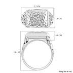 Royal Bali Collection- D'Joy Sterling Silver Signet Ring, Silver Wt. 10.74 Gms_8261978_5