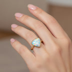 Luxoro 14K Yellow Gold AAA Ethiopian Opal Saddle Ring 3.68 Ct, Gold Wt. 4.2 Gms_8264961_2
