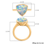 Luxoro 14K Yellow Gold AAA Ethiopian Opal Saddle Ring 3.68 Ct, Gold Wt. 4.2 Gms_8264961_5