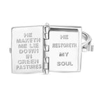 D'Joy Bible Ring in Yellow Gold Plated & Rhodium Overlay Sterling Silver, Silver Wt. 8.98 Gms._8265043_4