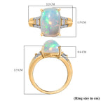 D'Joy Ethiopian Opal & White Diamond Ring in 18K Vermeil Yellow Gold Plated Sterling Silver 4.91 Ct._8265138_5