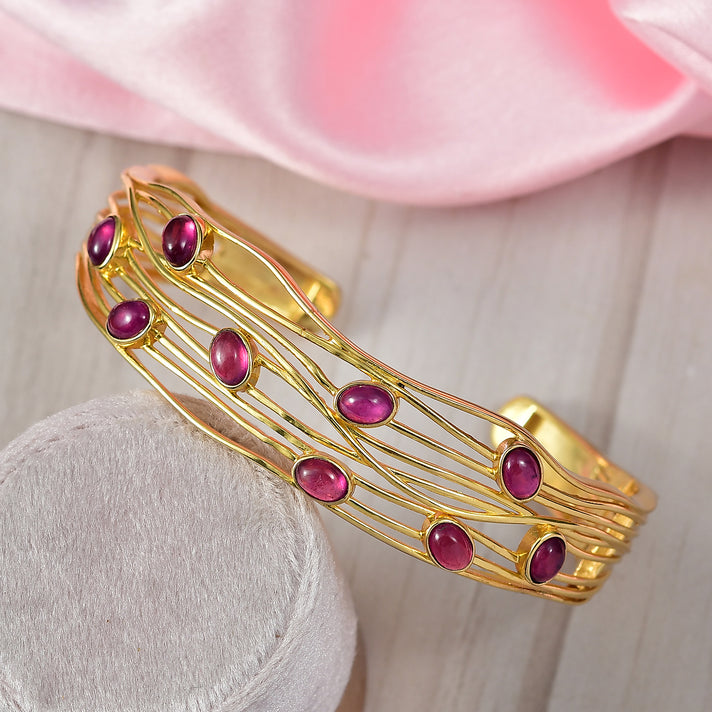 Close Out Deal - Cabo Delgado Ruby Cuff Bangle (Size 7.5)  7.59 Ct. 8265453 2