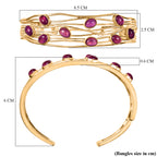 Close Out Deal - Cabo Delgado Ruby Cuff Bangle (Size 7.5)  7.59 Ct._8265453_5