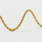 Royal Bali Collection - 9K Yellow Gold Diamond Cut Rope Necklace (Size 30), Gold Wt. 4.30 Gms_8265567_3