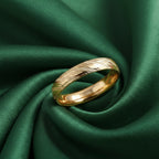 Royal Bali Collection - 9K Yellow Gold Diamond-Cut Wedding Band Ring_8265635_5