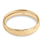 Royal Bali Collection - 9K Yellow Gold Diamond-Cut Wedding Band Ring_8265635_7