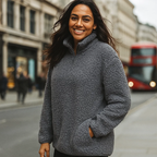 Closeout Deal - Light & Shade Super Soft Fleece Jumper (Size - S/M) - Navy_8265931_1