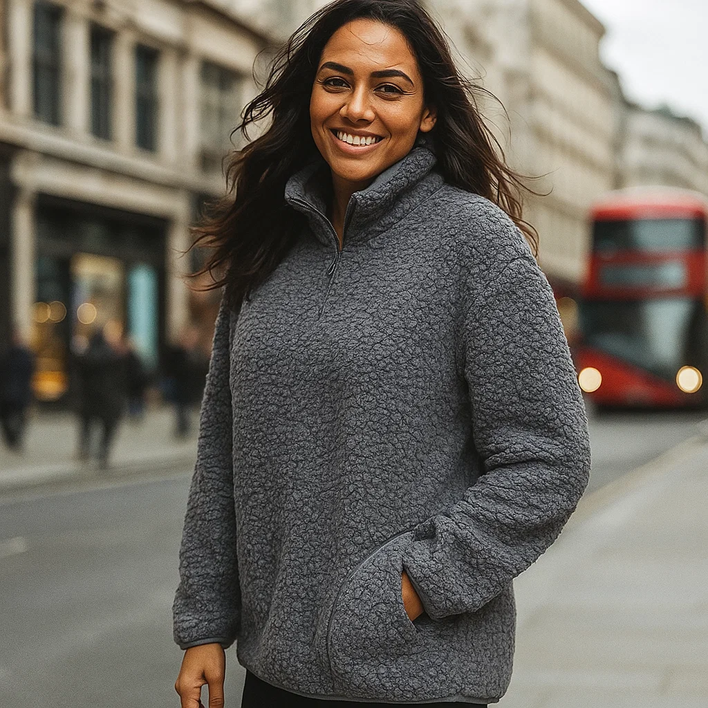 Light &amp; Shade Solid Fleece Jumper (S/M) - Navy 8265931 1