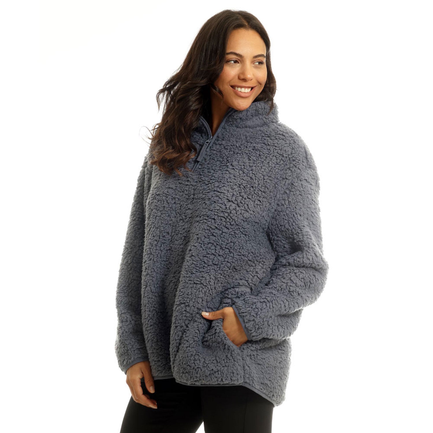 Light &amp; Shade Solid Fleece Jumper (S/M) - Navy 8265931 5