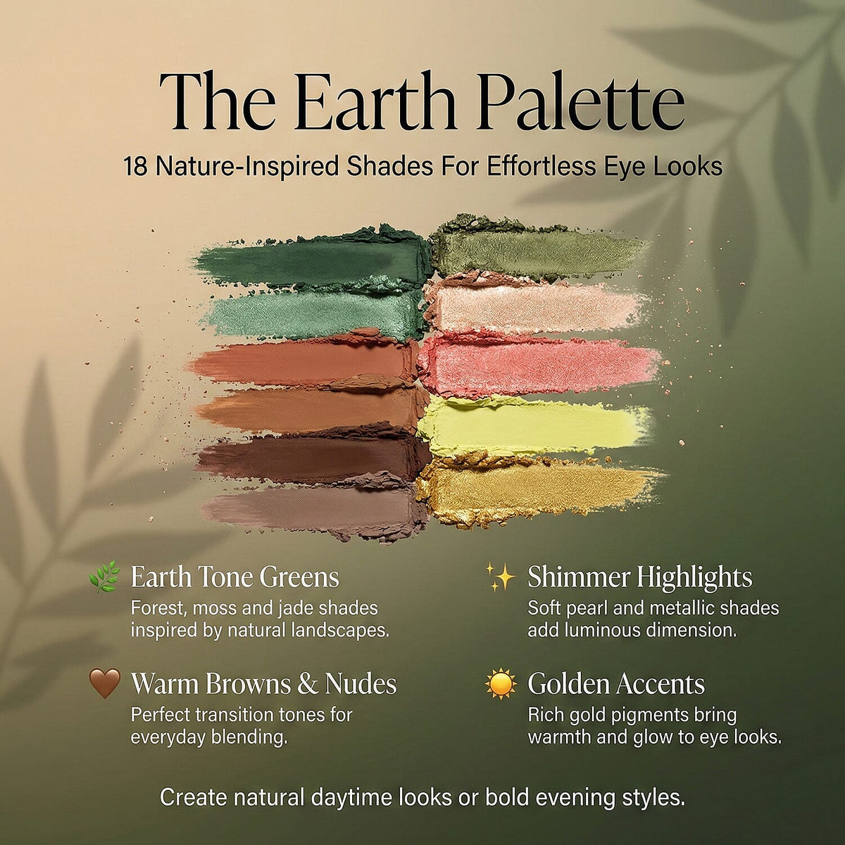 Charlie Betty Beauty The Earth Eyeshadow Palette â€“ Warm Natural Shades 8265964 1