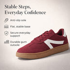 Urban Jacks Matise Lightweight Women's Trainer (Size - 4) - Burgundy_8265996_1