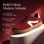 Urban Jacks Matise Lightweight Women's Trainer (Size - 4) - Burgundy_8265996_2