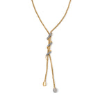Austrian White Crystal & Austrian Black Crystal Necklace (Size - 20+2 Ext) 2.00 Ct._8266072