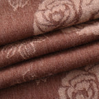 LA MAREY 100% Merino Wool Abstract Print Scarf with Tassel (180 x 70 cm) - Brown_8270066_8