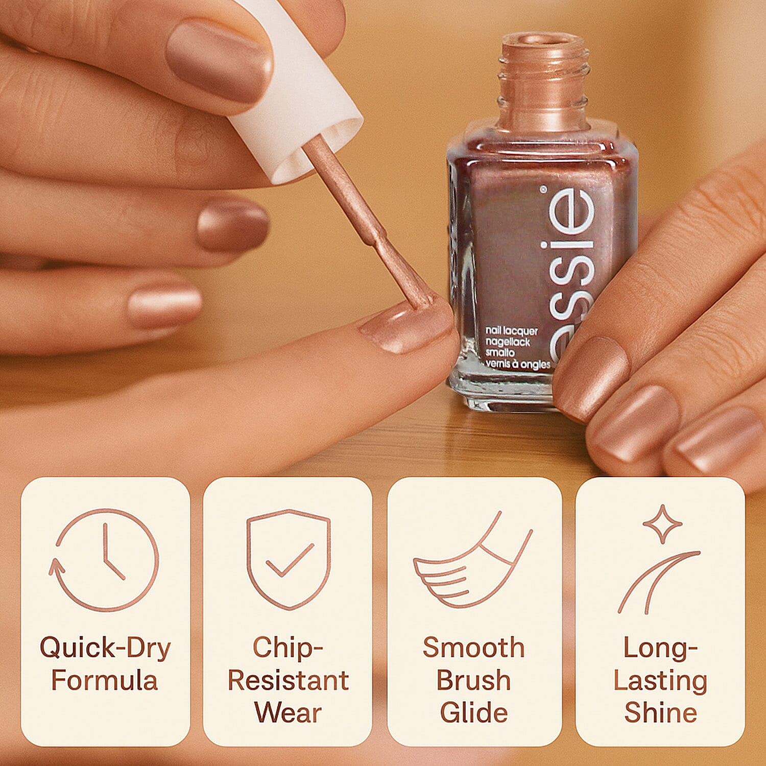 Essie Nail Polish 13.5 ml â€“ Penny Talk Metallic Shade 8270690 4