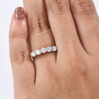 Luxuriant - 9K Yellow Gold SGL Certified Lab Grown Diamond (SI/G-H) 5 Stone Ring 1.00 Ct._8271334_2