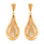 Yellow Cubic Zirconia Teardrop Earring with Push Back_8271421_3