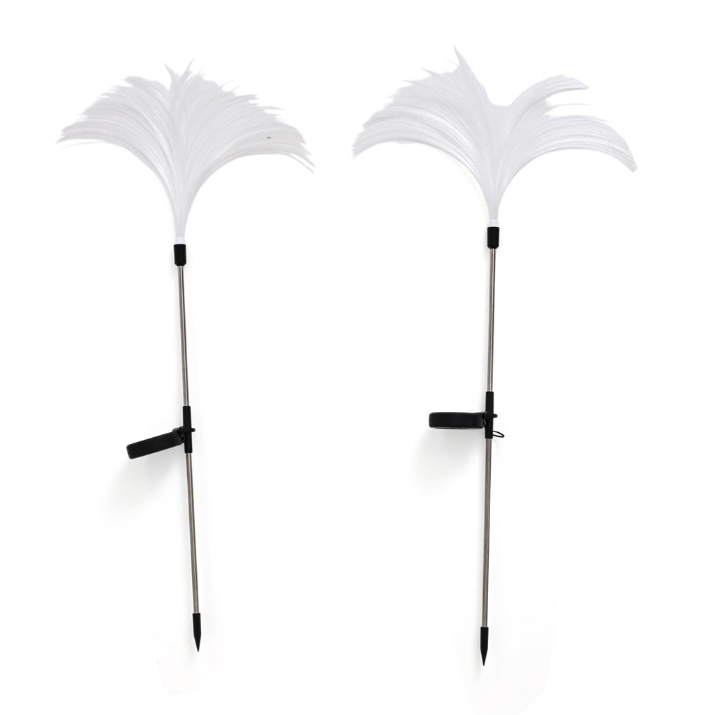 LIVMORE Set of 4 Solar Fiber Optic Floor Lamps - Multi-Colour Waterproof Gradient Stakes (70cm ) with 400mAh Battery_8271593_3