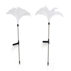 LIVMORE Set of 4 Solar Fiber Optic Floor Lamps - Multi-Colour Waterproof Gradient Stakes (70cm ) with 400mAh Battery_8271593_3