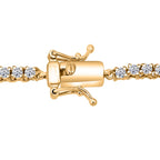 Luxuriant Lab Grown Diamond (SI/GH) Necklace (Size 18) in 18K Vermeil Yellow Gold Plated Sterling Silver 7.51 Ct, Silver Wt. 15.00 Gms._8272519_4