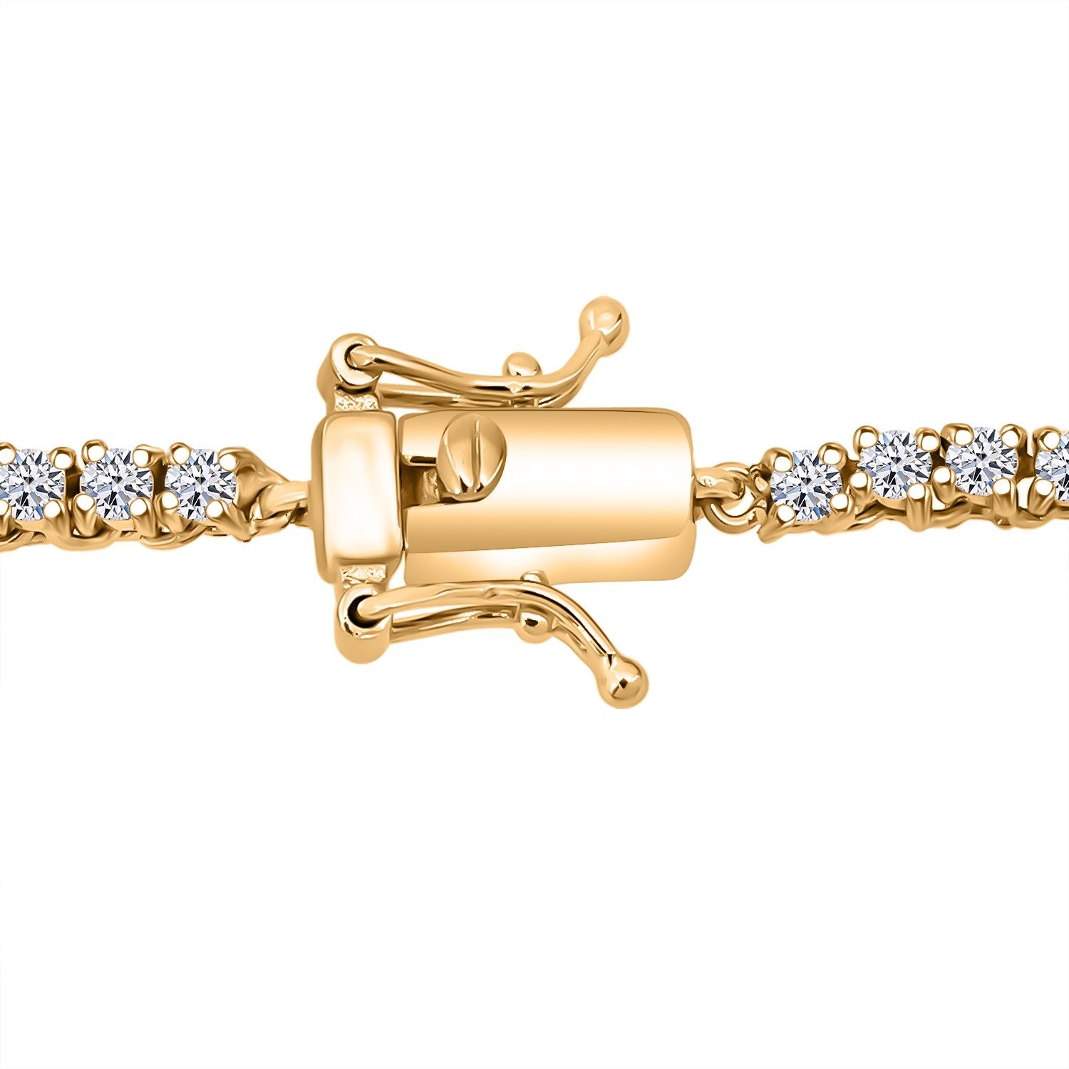 LUXURIANT 7.51 Ct. Lab Grown Diamond Tennis Necklace in 18K Vermeil Yellow Gold Sterling Silver 8272519 5