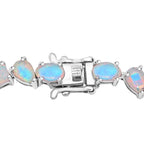 D'Joy Ethiopian Opal Bracelet (Size 7) in Rhodium Overlay Sterling Silver 9.90 Ct._8272553_3