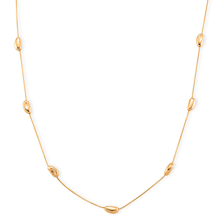 Designer Inspired Nugget Necklace (Size - 24) in Yellow Gold Tone 8272606 1
