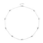 Designer Inspired Nugget Necklace (Size - 24) in Silver Tone_8272607_3