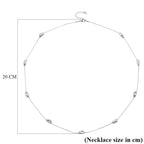Designer Inspired Nugget Necklace (Size - 24) in Silver Tone_8272607_5
