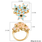 D'Joy Ethiopian Opal & Natural Chrome Diopside Ring in 18K Yellow Gold Plated Sterling Silver 2.41 Ct._8272958_5