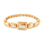 Vintage Glamour Collection - Bezel Set Cubic Zirconia Bracelet (Size 7.5) - Mystic_8273054