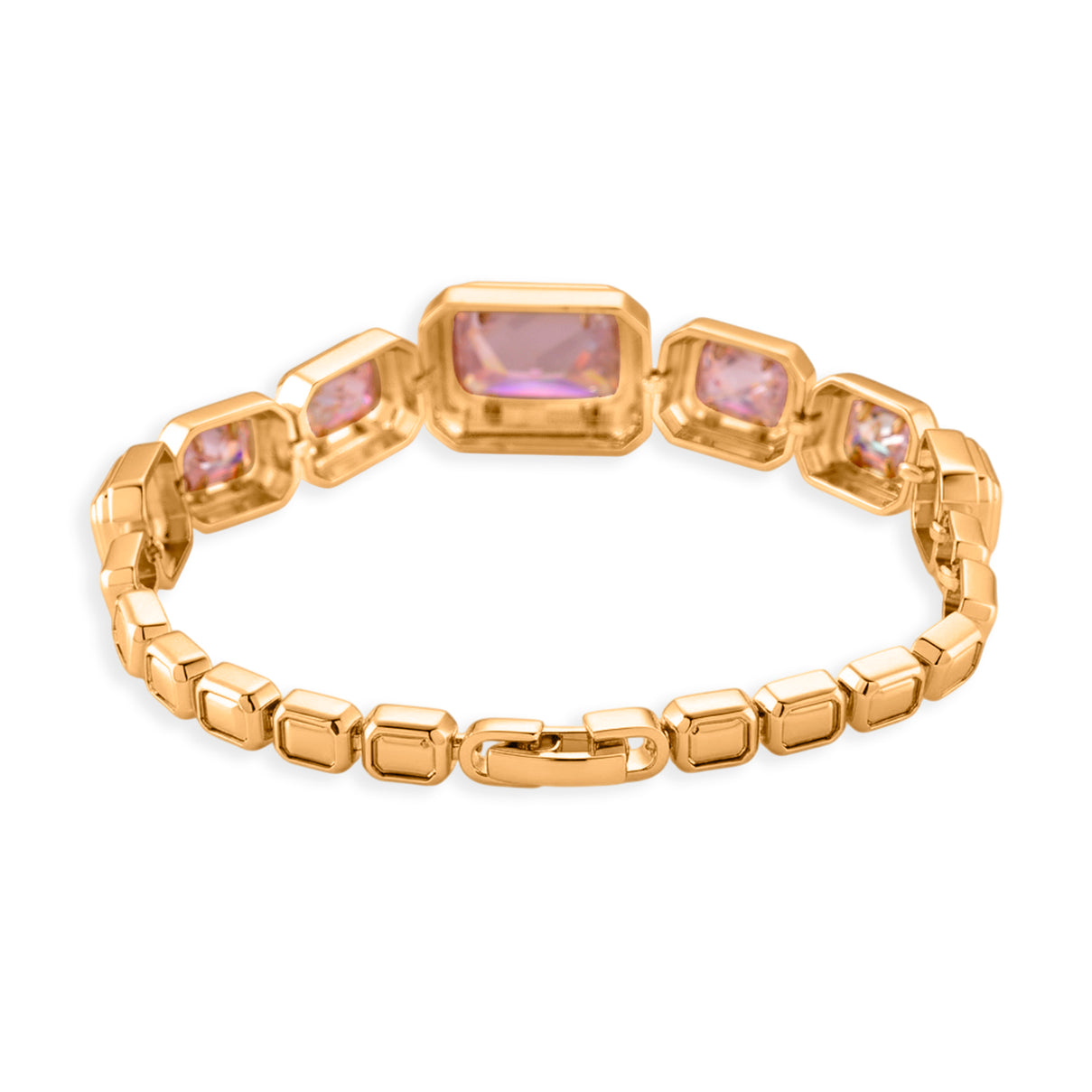 Vintage Glamour Collection - Bezel Set Cubic Zirconia Bracelet (Size 7.5) - Mystic 8273054 3
