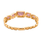 Vintage Glamour Collection - Bezel Set Cubic Zirconia Bracelet (Size 7.5) - Mystic_8273054_3