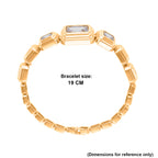 Vintage Glamour Collection - Bezel Set Cubic Zirconia Bracelet (Size 7.5) - Mystic_8273054_4