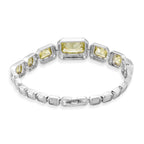 Vintage Glamour Collection - Bezel Set Cubic Zirconia Bracelet (Size 7.5) - Yellow_8273055_3