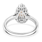 D'Joy Andalusite, Moissanite Main Stone With Side Stone Ring in Rhodium OverlaySterling Silver  1.660  Ct._8273084_4