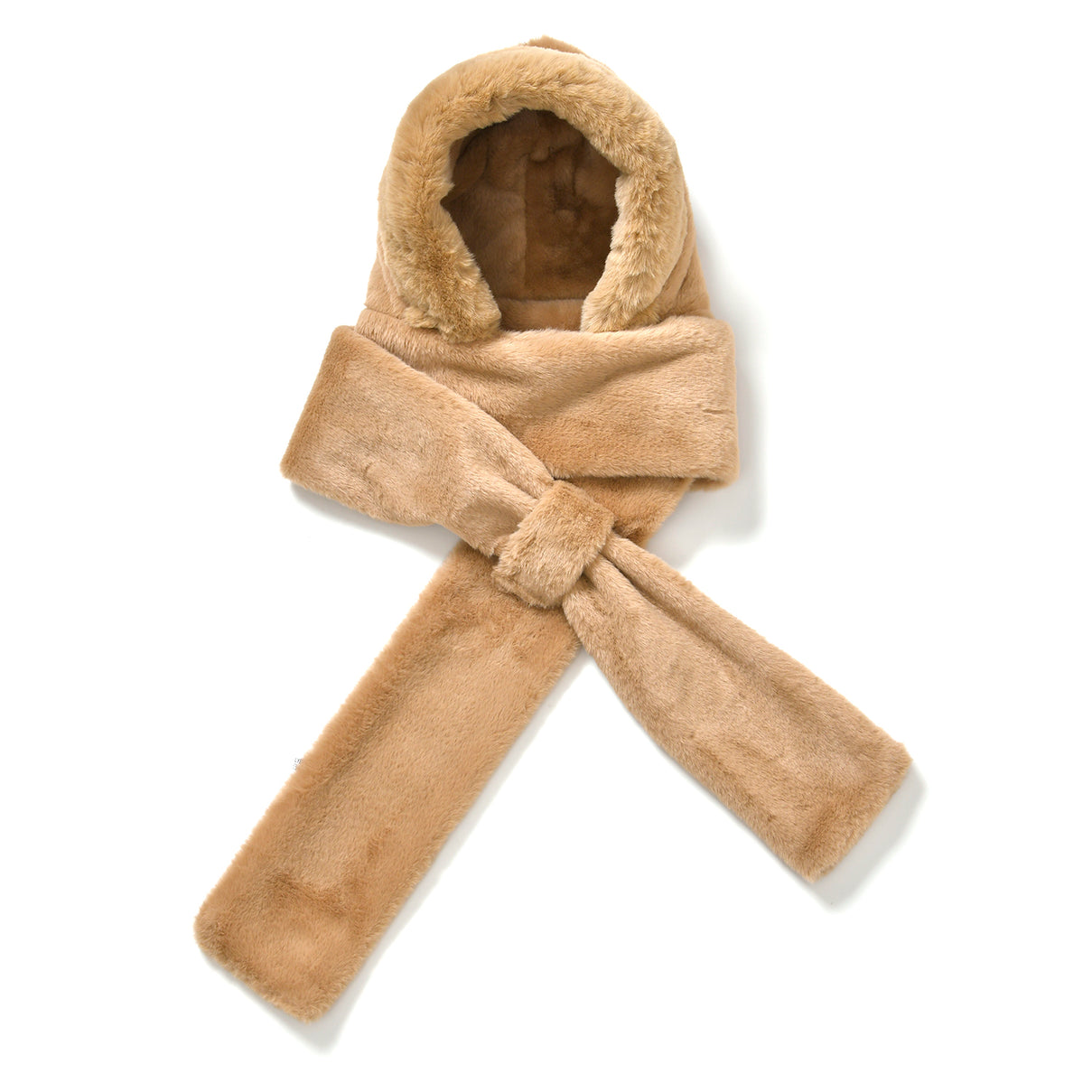 Super Soft Plush Hat and Scarf Set - Light Brown 8273243 4
