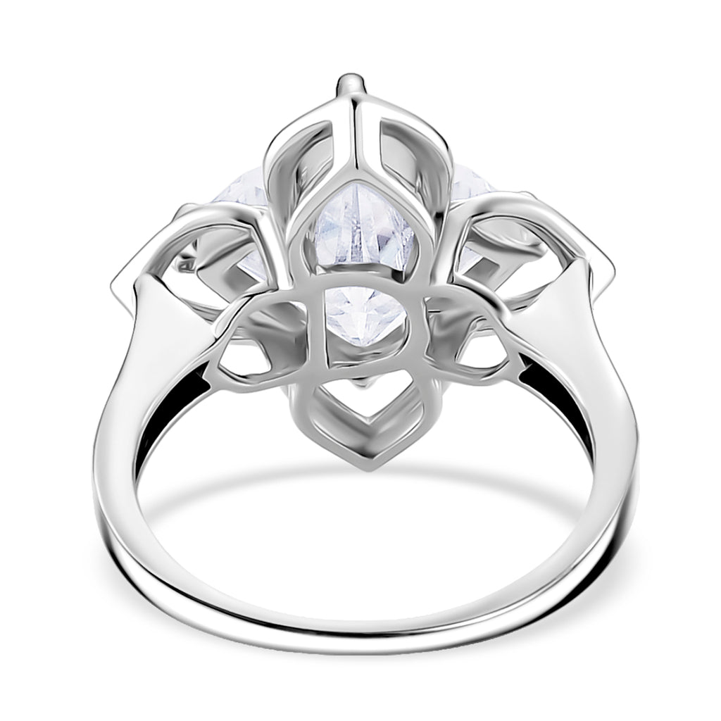 D'Joy Moissanite Ring in Rhodium Overlay Sterling Silver 6.00 Ct._8274319_4