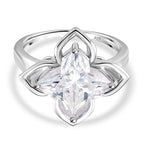D'Joy Moissanite Ring in Rhodium Overlay Sterling Silver 6.00 Ct._8274321